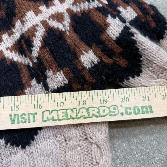 Fat Face Maddie Fair Isle Yoke Wool Blend Mock Neck Jumper Sweater Cableknit 6 - Picture 14 of 14